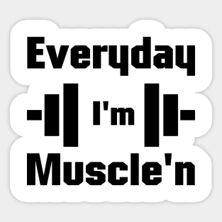 Muscle Inspiration Motivation For Men Women Sticker